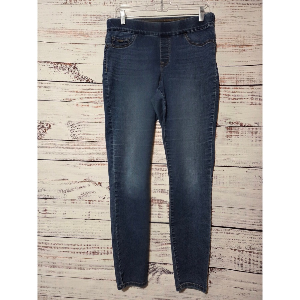 Nine West Jeans Womens 10 Pull On Skinny Denim Leggings Medium Wash Jeggings